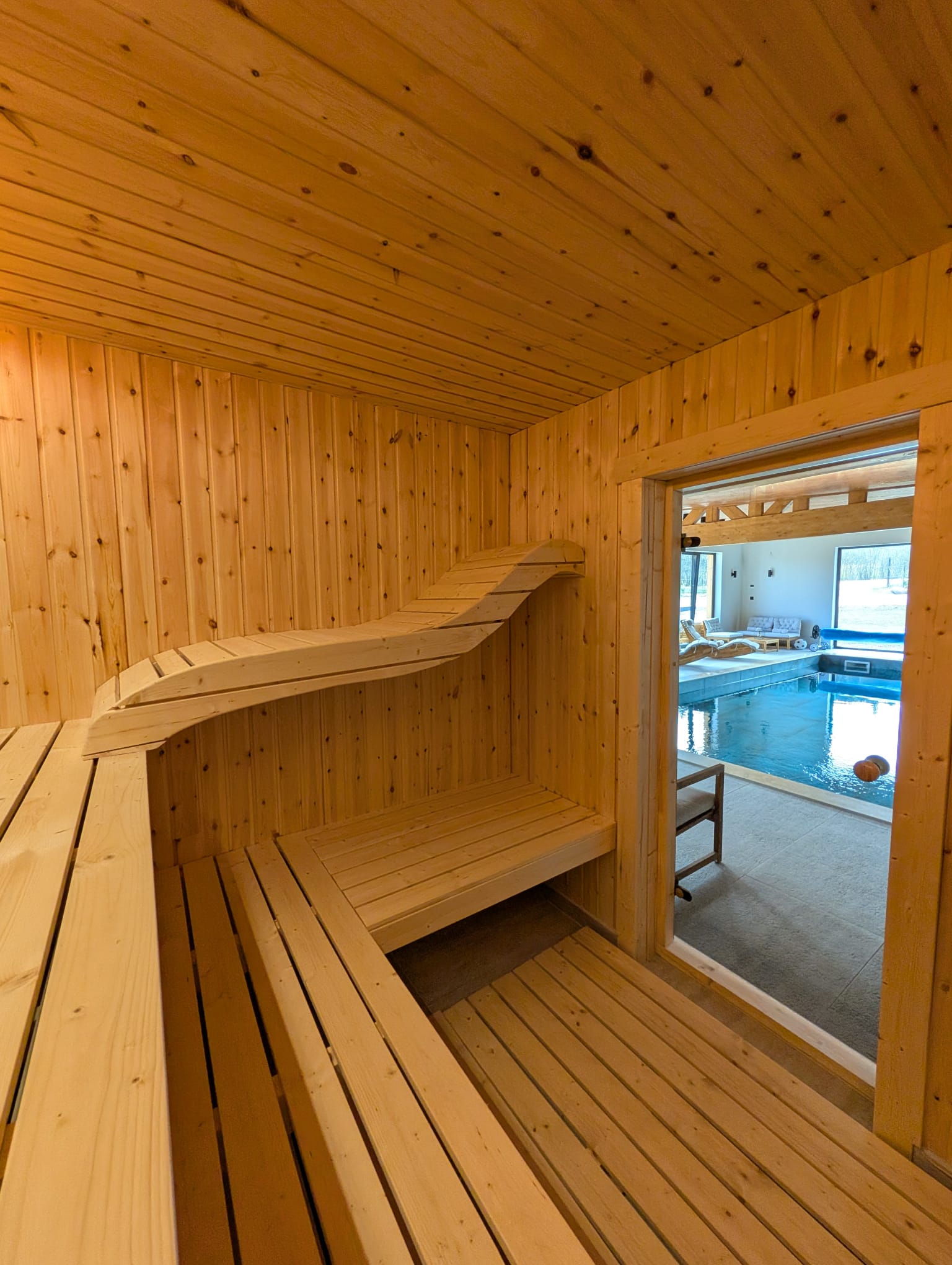 Arc Chalet Transylvania sauna interior